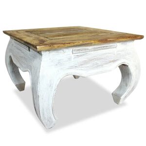 vidaXL Side Table | Brown | Solid mahogany wood | 50 x 50 x 35 cm
