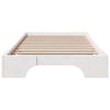 vidaXL Bed Frame White 90 x 190 cm Solid Pine Wood