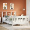vidaXL Bed Frame without Mattress White 140x190 cm Solid Wood Pine