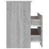 vidaXL Bed Cabinets 2 pcs Grey Sonoma 50x32x60 cm