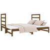 vidaXL Pull-out Day Bed without Mattress Honey Brown 2x(90x190) cm