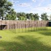 vidaXL Dog Kennel Black 30.25 m² Steel