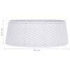 vidaXL Christmas Tree Skirt White &Oslash;54x19.5 cm