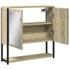 vidaXL Bathroom Mirror Cabinet Sonoma Oak 60x16x60 cm Engineered Wood