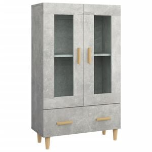 vidaXL Highboard Concrete Grey 70x31x115 cm Engineered Wood