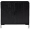 vidaXL Sideboard Black 75x35x70 cm Solid Pinewood