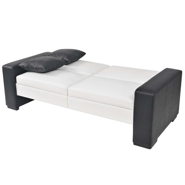 vidaXL Sofa White Fabric