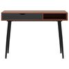 vidaXL Computer Desk with Drawer Brown 110x50x75 cm Engineered Wood