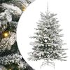 vidaXL Artificial Hinged Christmas Tree White 150 cm PE and PVC