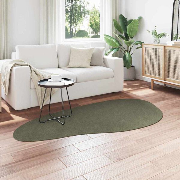 vidaXL Carpet Folding HUARTE Forest green 100 x 200 cm Polyester