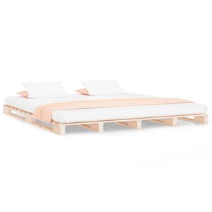 vidaXL Pallet Bed without Mattress 200x200 cm Solid Wood