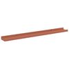 vidaXL Wall Shelf with Shelf 2 pcs Red 80 x 9 x 3 cm Engineered Wood