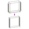 vidaXL Firewood Rack White 90x28x90 cm Cold-rolled steel