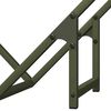 vidaXL Firewood Rack Olive Green 50x25x50 cm Cold-rolled steel