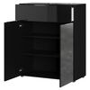 Germania Chest of 1 Drawer and 2 Doors GW-Oakland Black