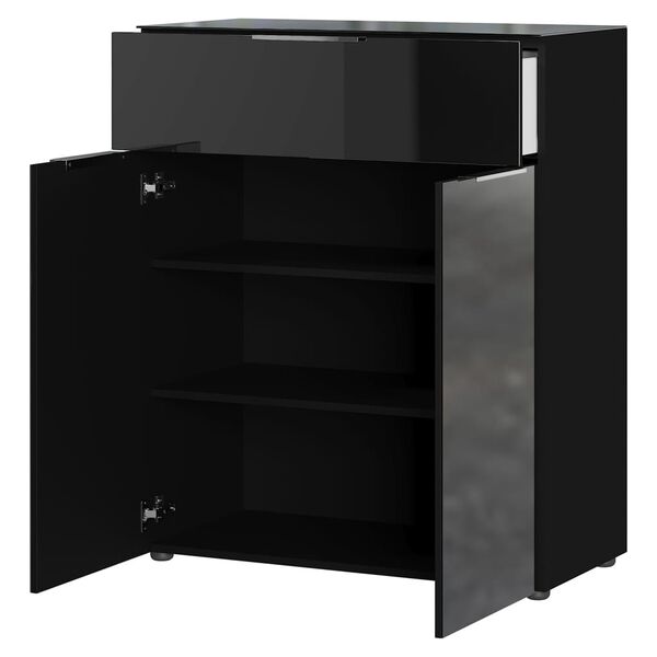 Germania Chest of 1 Drawer and 2 Doors GW-Oakland Black