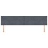vidaXL Headboard Height Adjustable Dark grey 200 cm Velvet