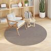 vidaXL Area Rugs Round LUGO Taupe &Oslash; 200 CM Polyester