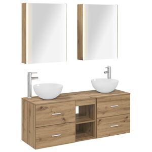 vidaXL Bathroom Furniture Set 5 pcs Artisan Oak