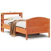 vidaXL Bed Frame without Mattress Wax Brown 90x190 cm Single Solid Wood Pine