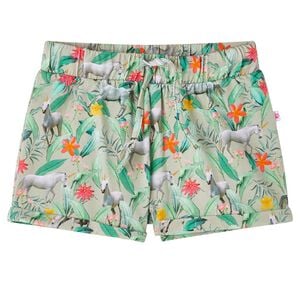 vidaXL Kids' Shorts with Drawstring Light Khaki 116