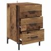 vidaXL Bedside Cabinet Old Wood 40 x 40 x 66 cm Engineered Wood