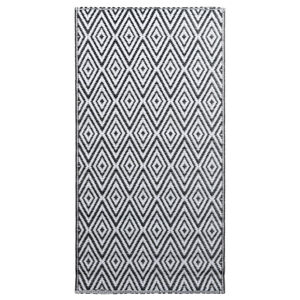 vidaXL Outdoor Carpet ARAKIL White and Black 80x150 cm PP