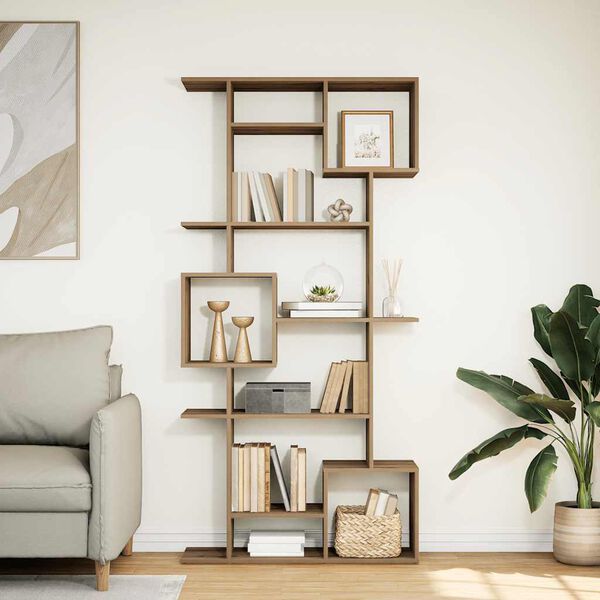 vidaXL Book Cabinet Artisian Oak 92x29x188 cm Engineered Wood