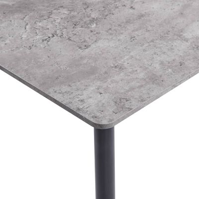 vidaXL Dining Table Grey 140x70x75 cm MDF