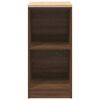 vidaXL Garage Storage Cabinet Brown Oak 40x51x85 cm Solid Wood Pine