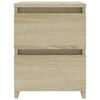 vidaXL Bedside Cabinet Sonoma Oak 30x30x40 cm Engineered Wood