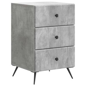 vidaXL Bedside Cabinet Concrete Grey 43 x 41 x 66.5 cm Engineered Wood