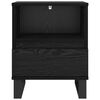vidaXL Bed Cabinet Black Oak 40 x 35 x 50 cm Engineered Wood