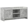 vidaXL TV Cabinet 102 x 33 x 47 cm Concrete Grey Engineered Wood