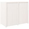 vidaXL Outdoor Kitchen Cabinet White 106x55x92 cm Solid Wood Pine