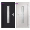 vidaXL Front Door Anthracite 98x200 cm PVC