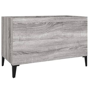 vidaXL Record Cabinet Grey Sonoma 74.5x38x48 cm Engineered Wood