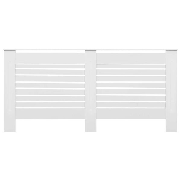 vidaXL Radiator Cover White 172x19x81.5 cm MDF