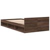 vidaXL Bed Frame with Drawer without Mattress Brown Oak 90x200 cm