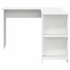 vidaXL Corner Desk with Storage with Shelf White 140 x 113.5 x 75 cm