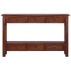 vidaXL Console Table Classical Brown 120x30x75 cm Solid Mahogany Wood