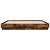 vidaXL Bed Frame without Mattress Smoked Oak 180x200 cm Super King