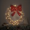 vidaXL Wreath with 60 LEDs Warm white 76 x 76 x 8 cm PET