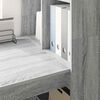 vidaXL Desk with Shelf Grey Sonoma 122 x 67 x 145 cm Engineered Wood