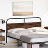 vidaXL Headboard Smoked Oak 160 cm Steel and Engineered Wood