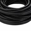 vidaXL Leather Cord Black &Oslash;5 mm x 50 m Leather