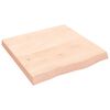 vidaXL Wall Shelf 60x60x(2-6) cm Untreated Solid Wood Oak