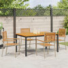 vidaXL Garden Dining Set 4 pcs Beige Poly Rattan