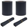 vidaXL Garden Privacy Screens 2 pcs Dark Grey 35 x 0.19 m PVC