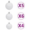 vidaXL Artificial Pre-lit Christmas Tree with Ball Set Green 150 cm